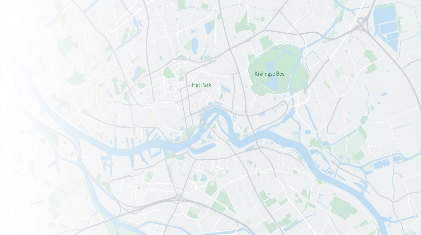 Vector kaart Rotterdam werkgebied Lockit Slotenmakers inclusief Charlois